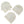 Load image into Gallery viewer, Arched Marble Coasters, White, Set of 4