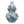 Load image into Gallery viewer, 10" Round x 15"H StonewareVase, Blue & White