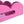 Load image into Gallery viewer, Lacquered Scalloped Tray w/ Handles, Fuchsia
