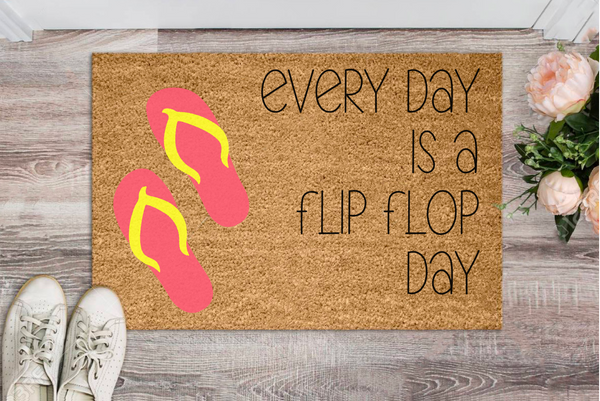 A Flip Flop Day Mat