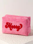 MERRY ZIP POUCH, PINK