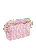 FANCY LARGE ZIP POUCH, PINK
