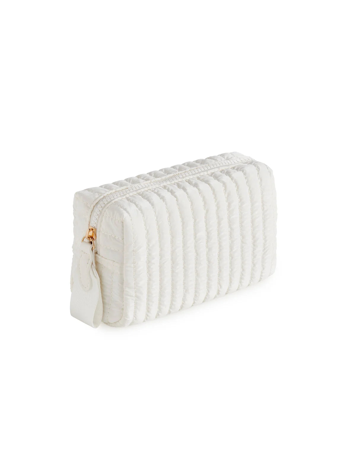 LOGAN SMALL BOXY COSMETIC POUCH, PEARL