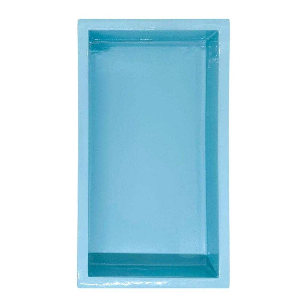 Light Blue Bamboo Guest Towel Holder