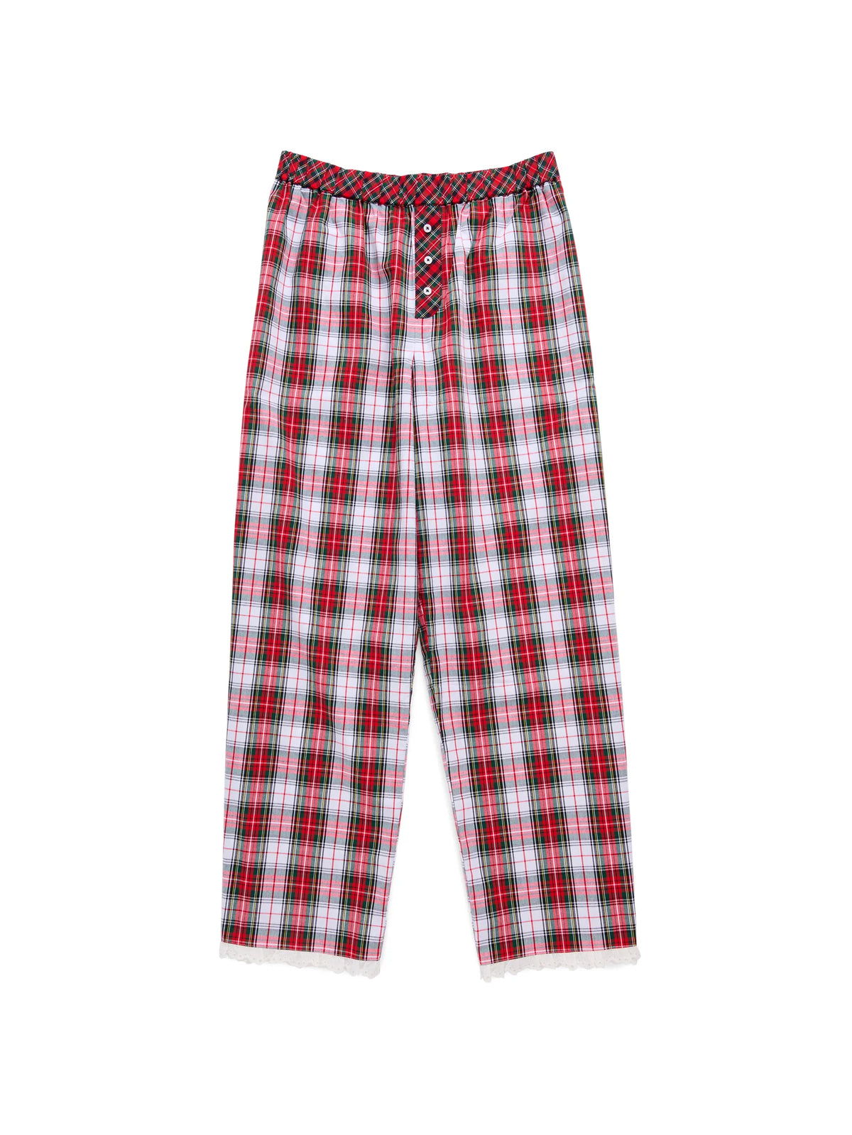 Tartan Boxer Pant, Red