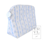 Goodie Cosmetic Bag - Ribbon Floral Blue