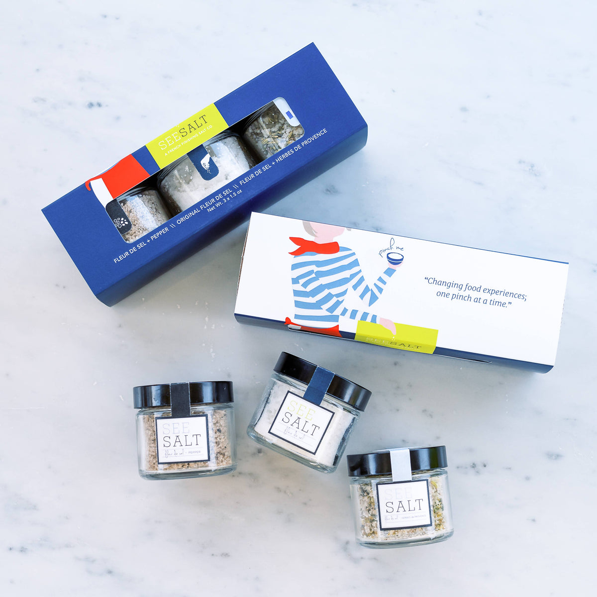 French Sea Salt Pack - pepper, original, herbs