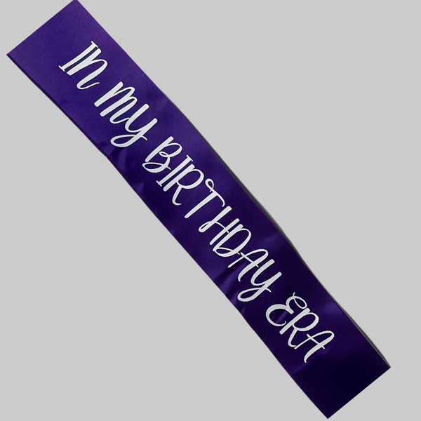 Birthday Era Sash