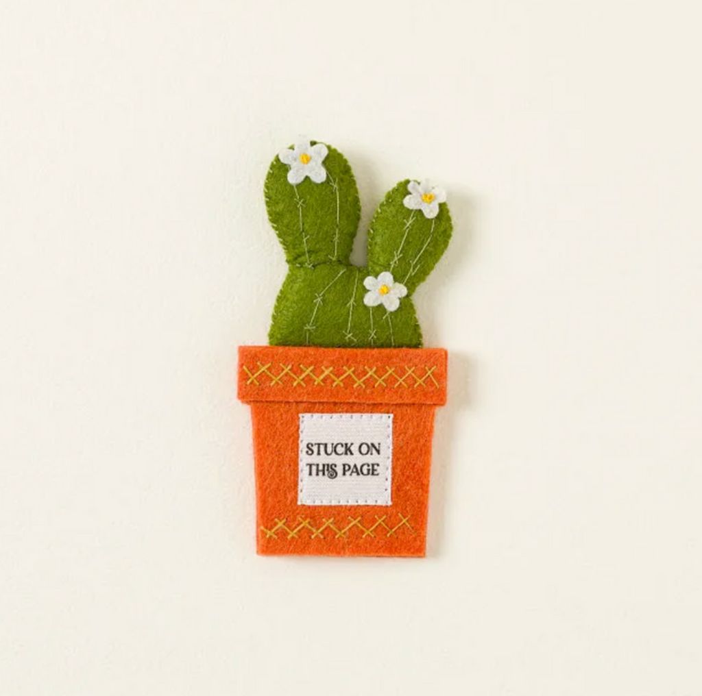 "Stuck On This Page" Cactus Bookmark