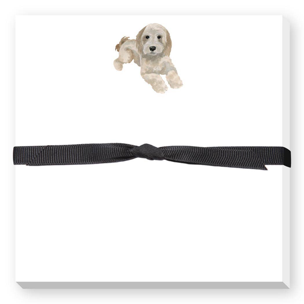 LAYING GOLDENDOODLE DOODLE NOTEPAD