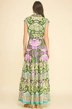 BOHEMIAN PATTERN MAXI DRESS