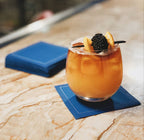 Midnight Blue Cotton Cocktail Napkins - 50x