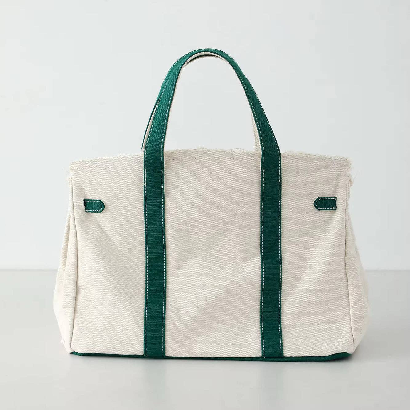 The Weekender Distressed Tote: Solid Navy
