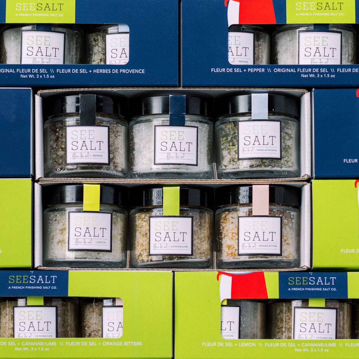 French Sea Salt Pack - pepper, original, herbs