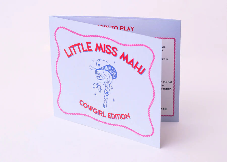 Little Miss Mahj Playing Card - Cowgirl Edition