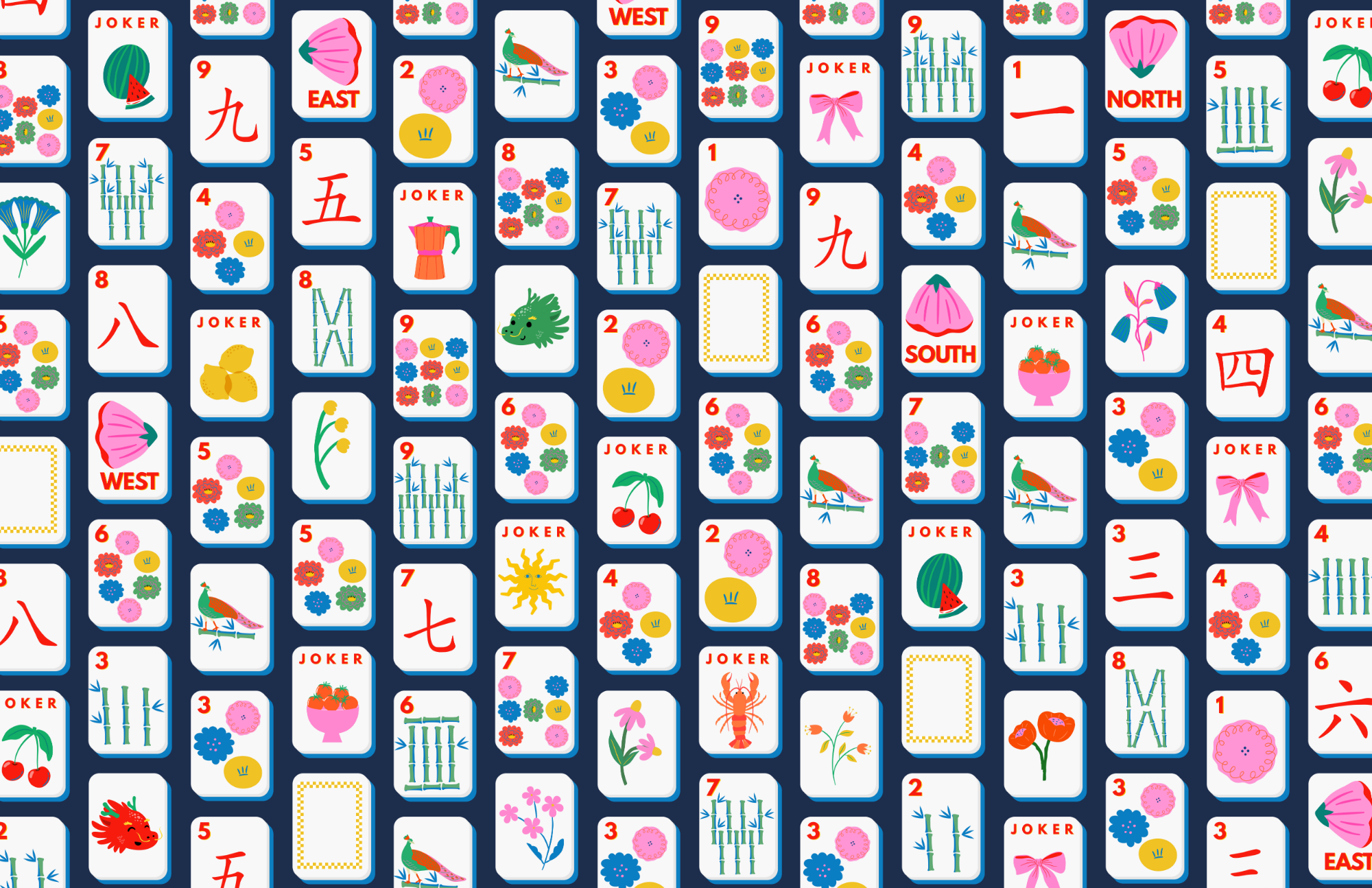 11x17 MAHJONG MADNESS VOL 2 insert set of 10