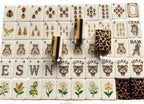 Leopard American Mahjong Tile Set