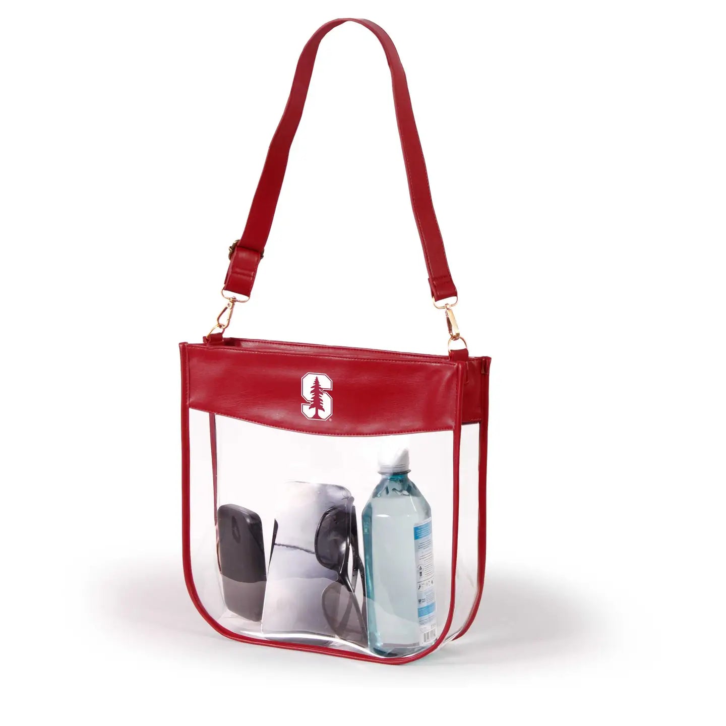 Stanford Large Clear Purse with Zipper By Desden