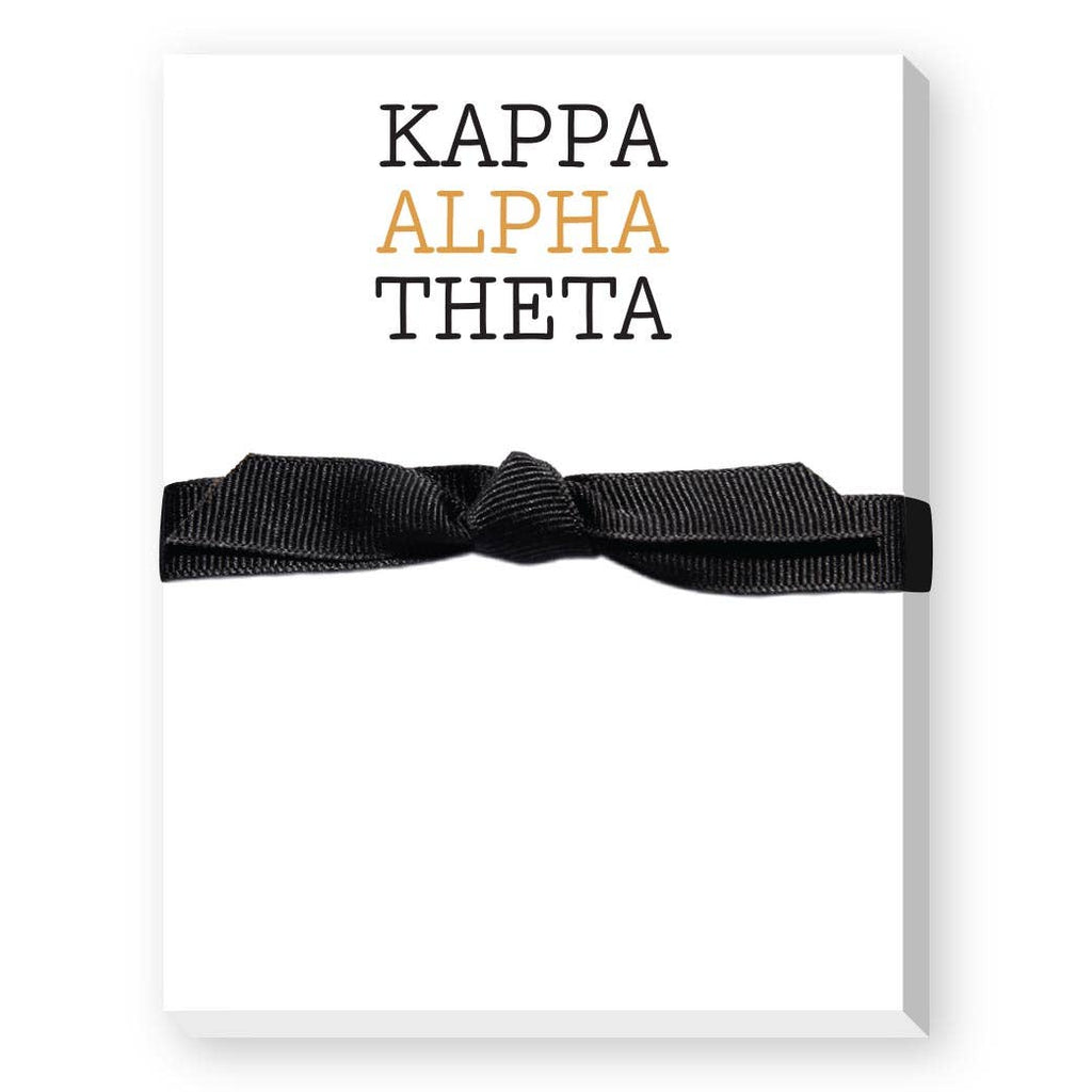 Sorority Colors Greek Mini Notepad : DELTA DELTA DELTA