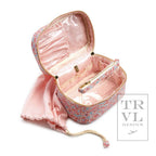 Luxe Marseille Train 2 - Cosmetic Bag With Pink Pinstripe
