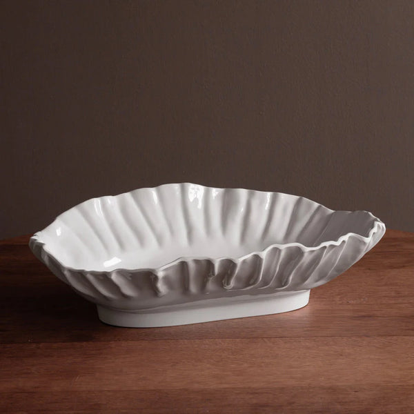 VIDA Bloom Large Oval Bowl (White)`