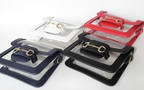 The Ashley Clear Handbag: Navy