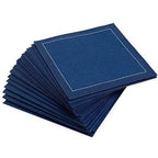 Midnight Blue Cotton Cocktail Napkins - 50x