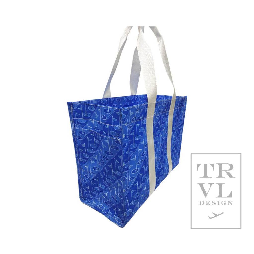 Large Tote - On Par Blue Tee: On Par Blue Tee