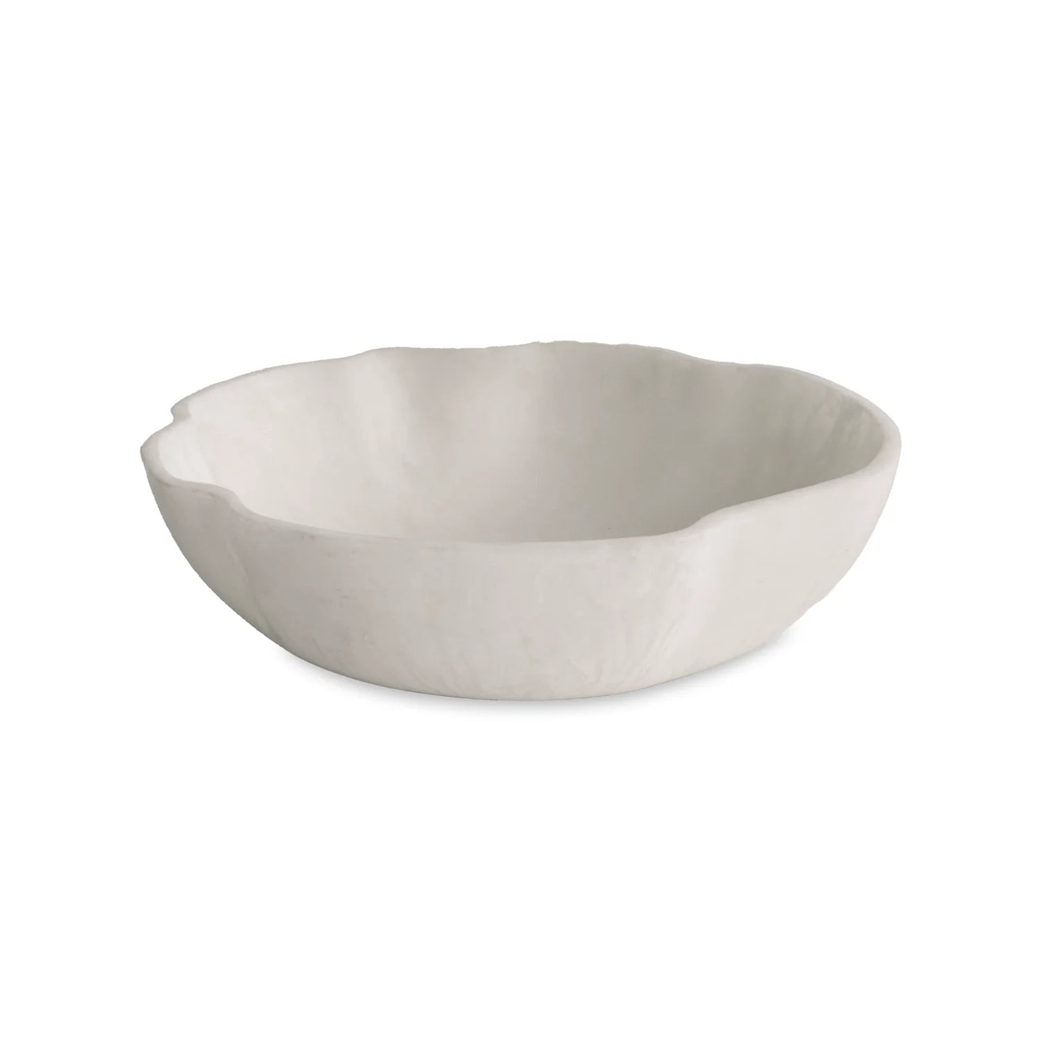 RESIN Sorbet Large Wavy Round Bowl ( Coconut)