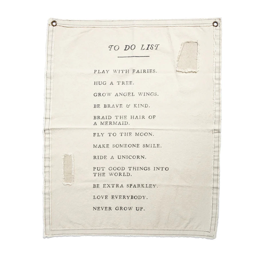 Sugarboo To Do List Canvas Wall Hanging 31.5" x 40"