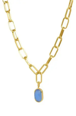 Dean Davidson Mercer Statement Collar-Gold-Midnight Blue MOP