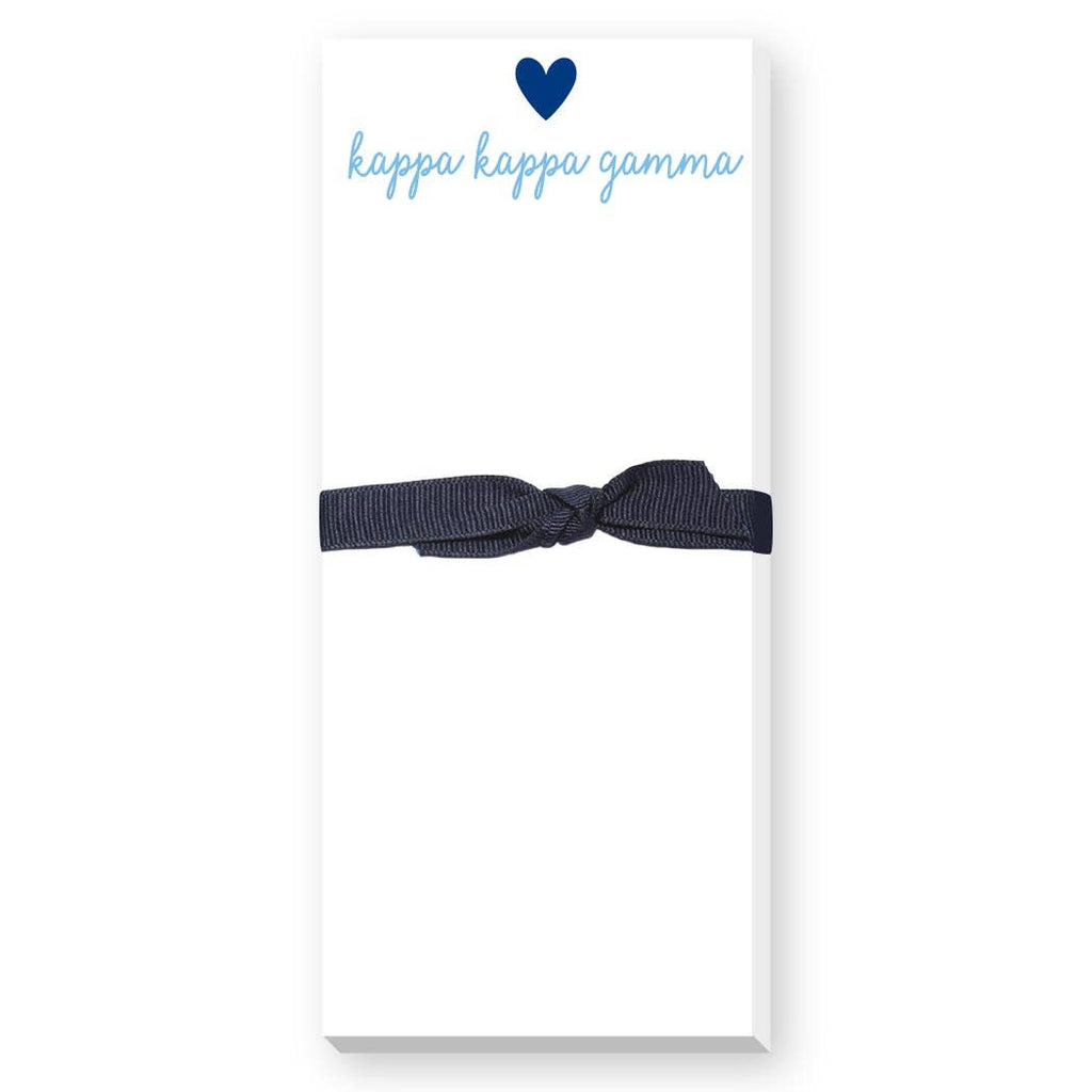 SORORITY GREEK HEART SKINNIE NOTEPAD: ALPHA DELTA PI