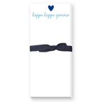 SORORITY GREEK HEART SKINNIE NOTEPAD: ALPHA DELTA PI