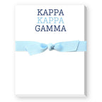 Sorority Colors Greek Mini Notepad : DELTA DELTA DELTA