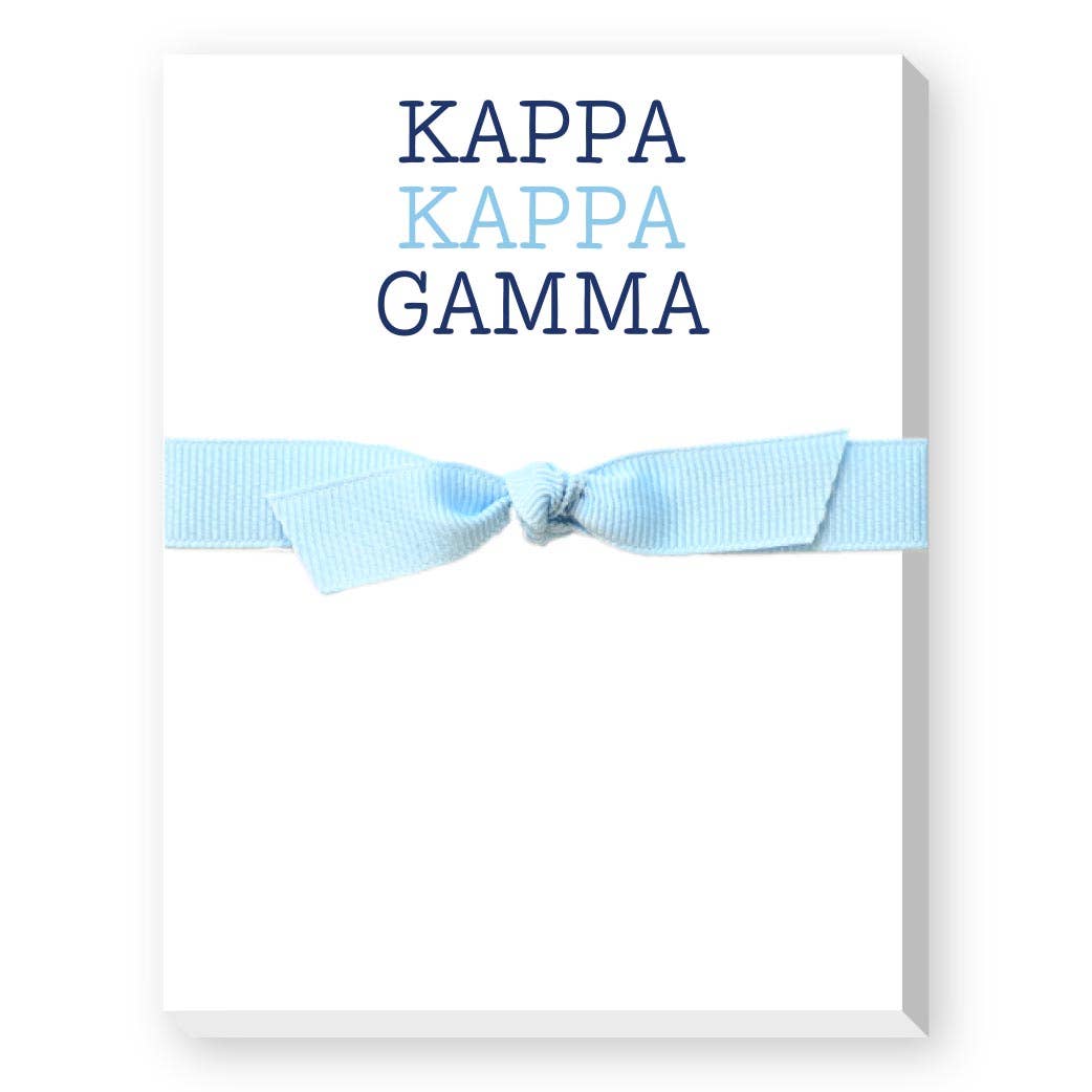 Sorority Colors Greek Mini Notepad : DELTA DELTA DELTA