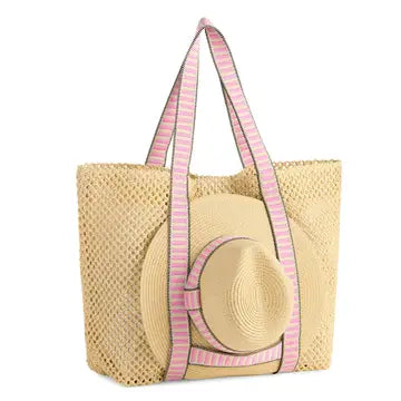 DORIAN TOTE AND HAT SET