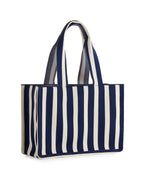ISLA BOXY TOTE: NAVY