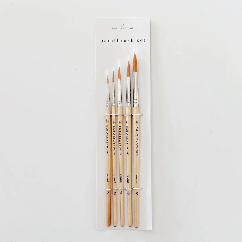 Watercolor Paintbrush Set of 5