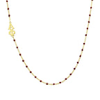 N201 AP-The Alpha Phi Necklace: Side Set ΑΦ Enamel Bead Necklace: Maroon