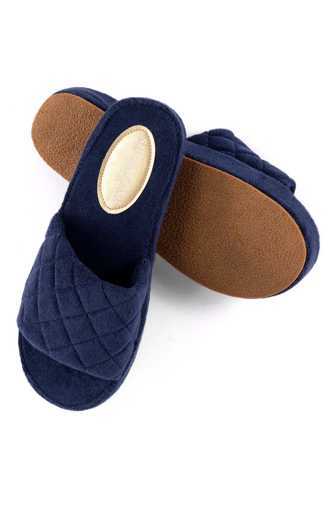 SOL POOL SLIDES, NAVY: Medium
