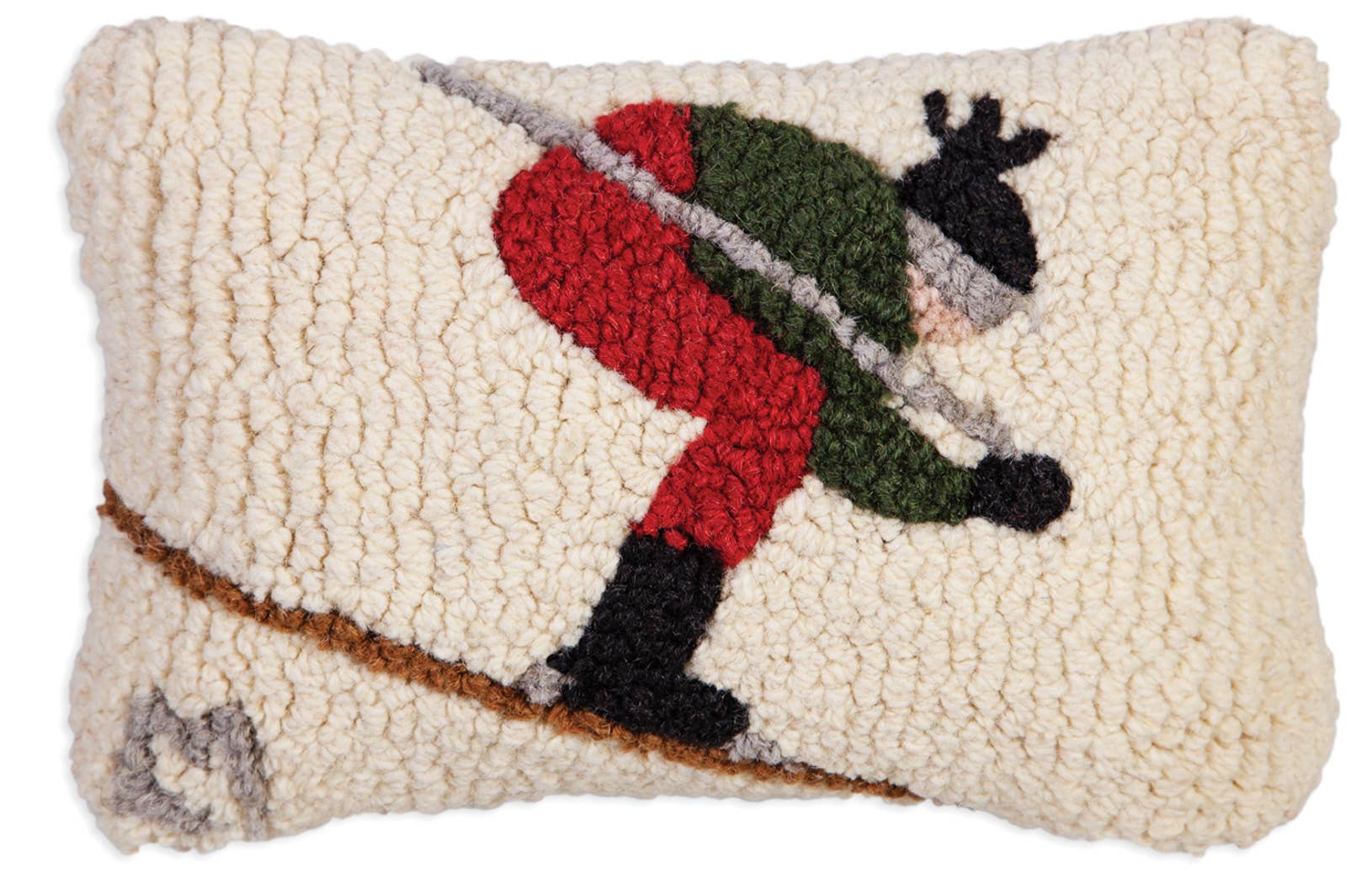 Downhill Skier Pillow