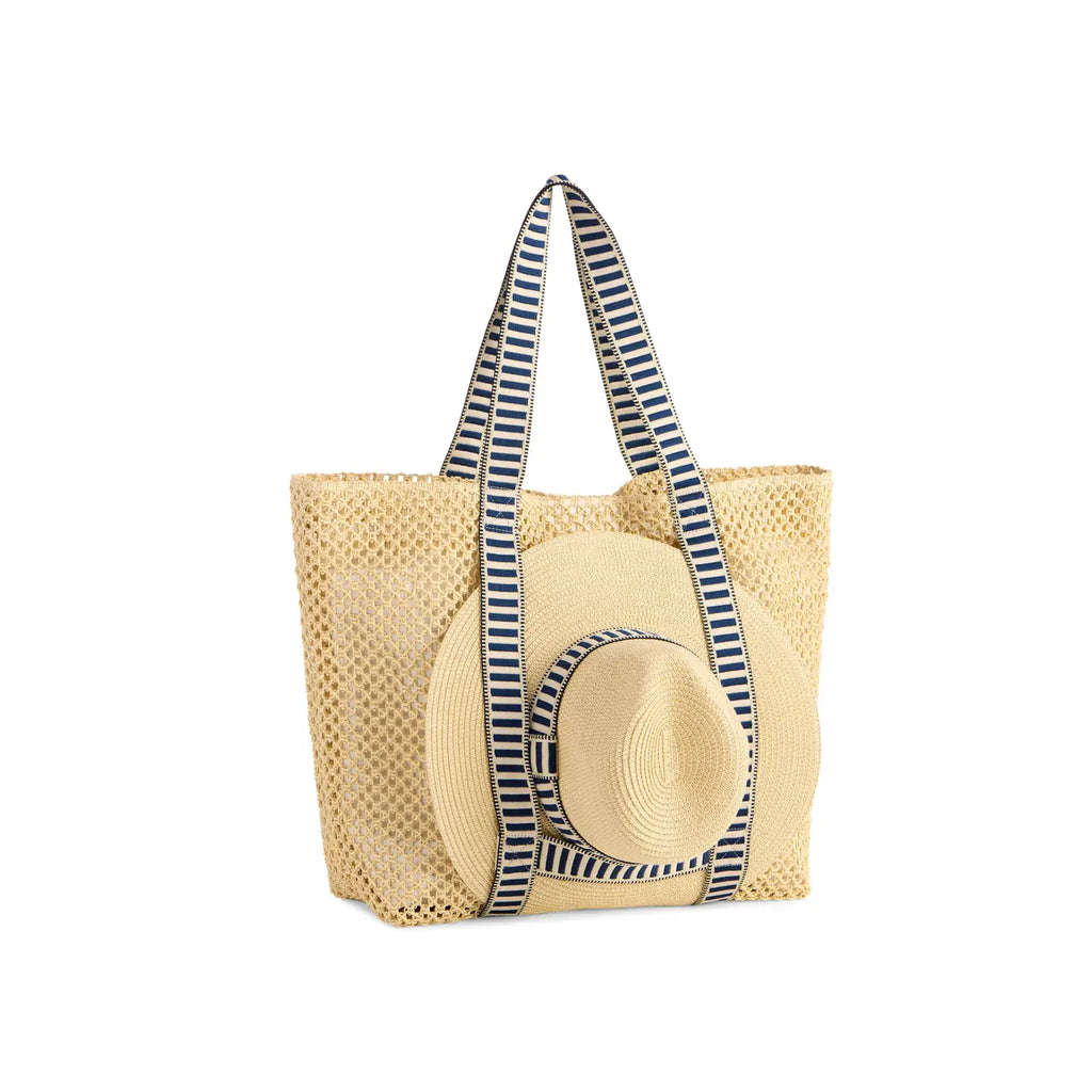 DORIAN TOTE AND HAT SET