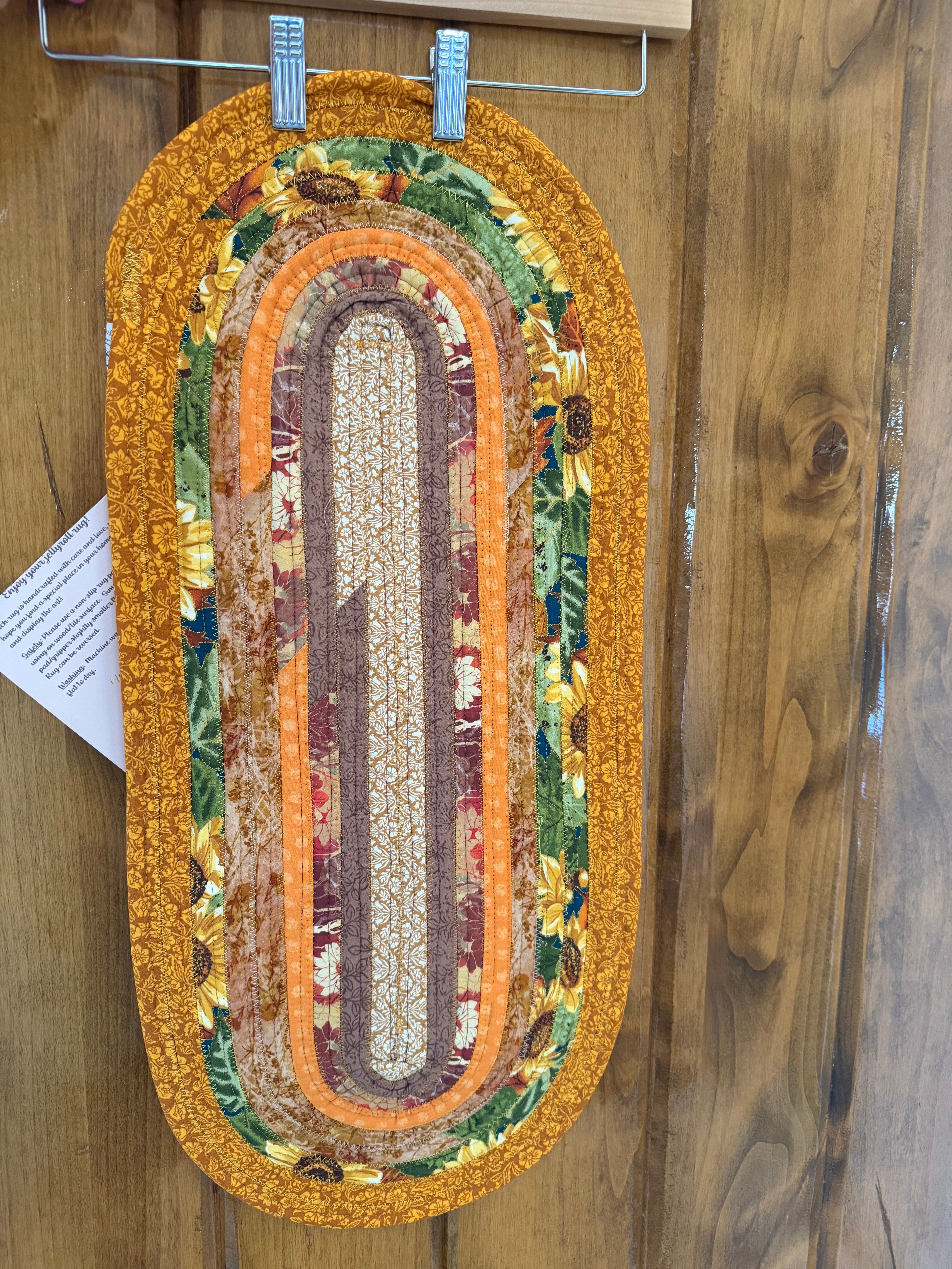 Jelly Roll Small table center oval  Fall decor