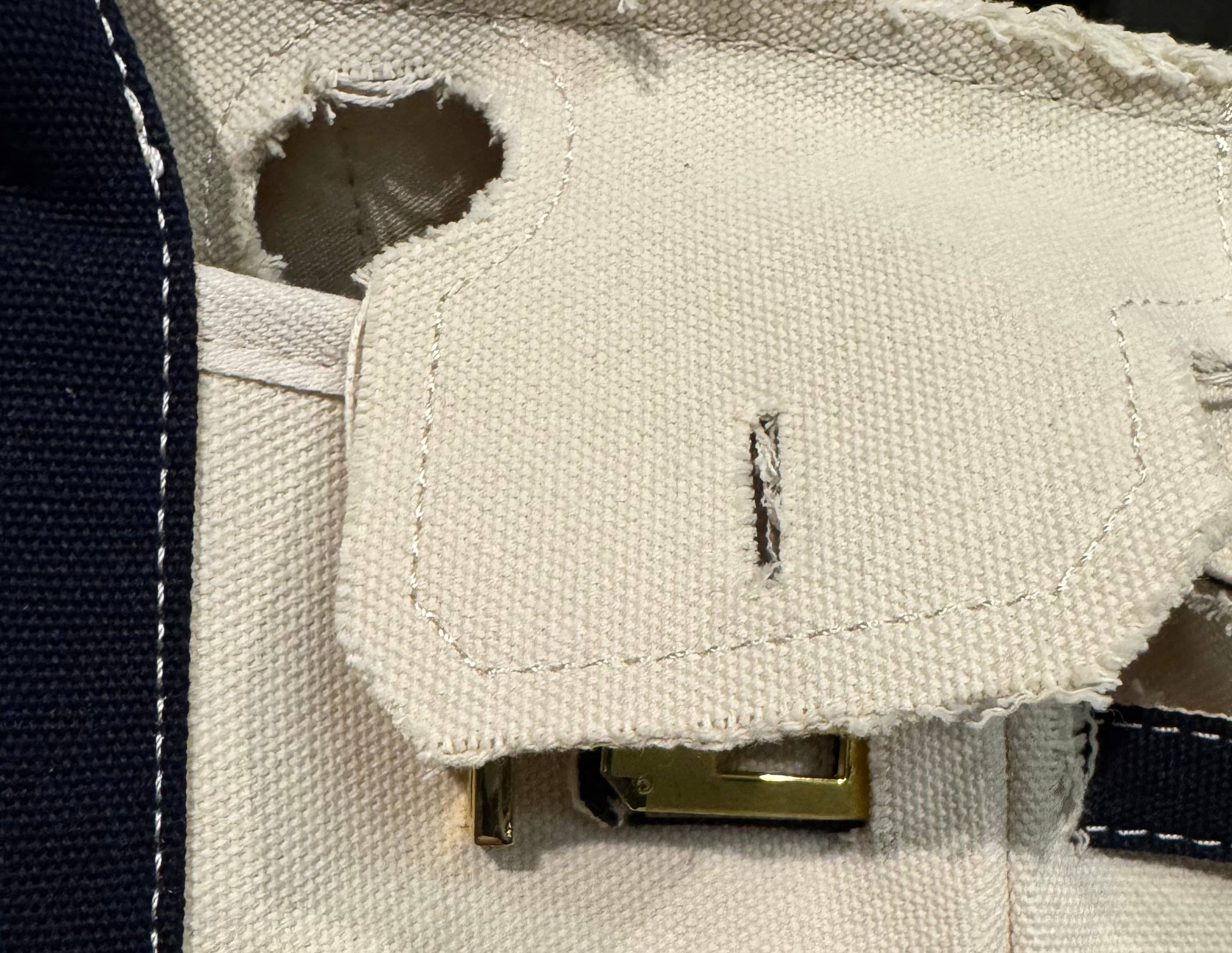 The Weekender Distressed Tote: Solid Navy