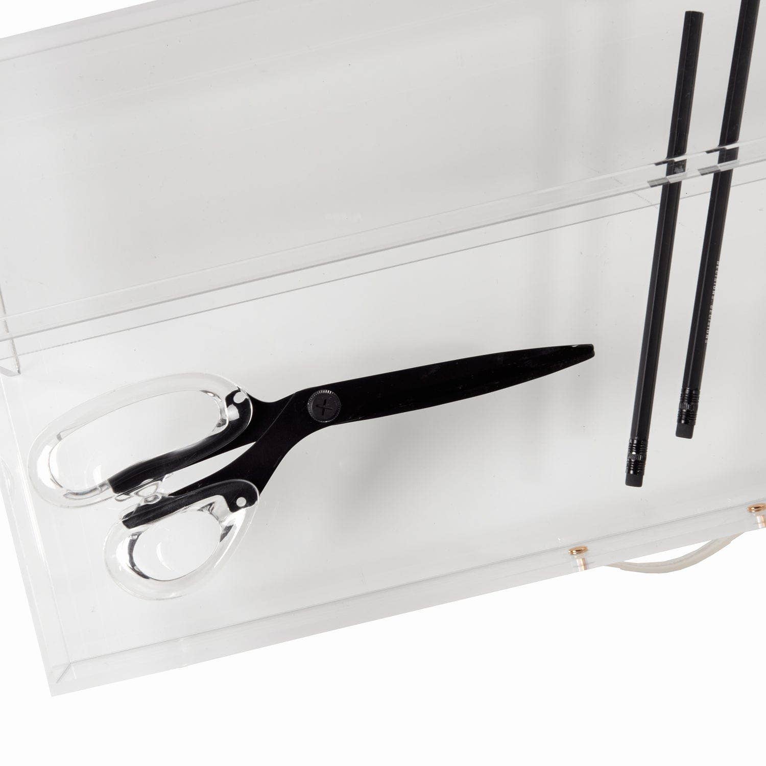 Acrylic Monitor Stand with Drawer