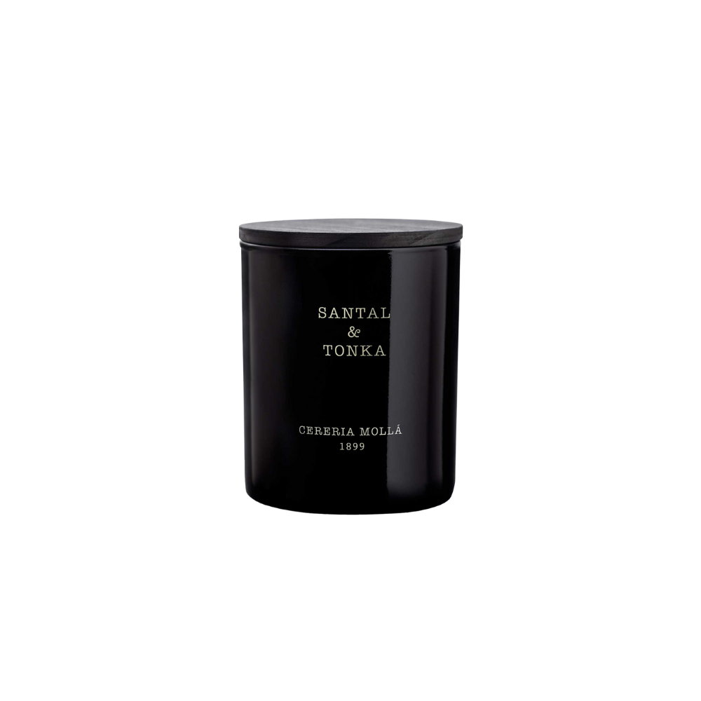 Cereria Molla Santal & Tonka Black 8 0z/230 gm. Premium Candle