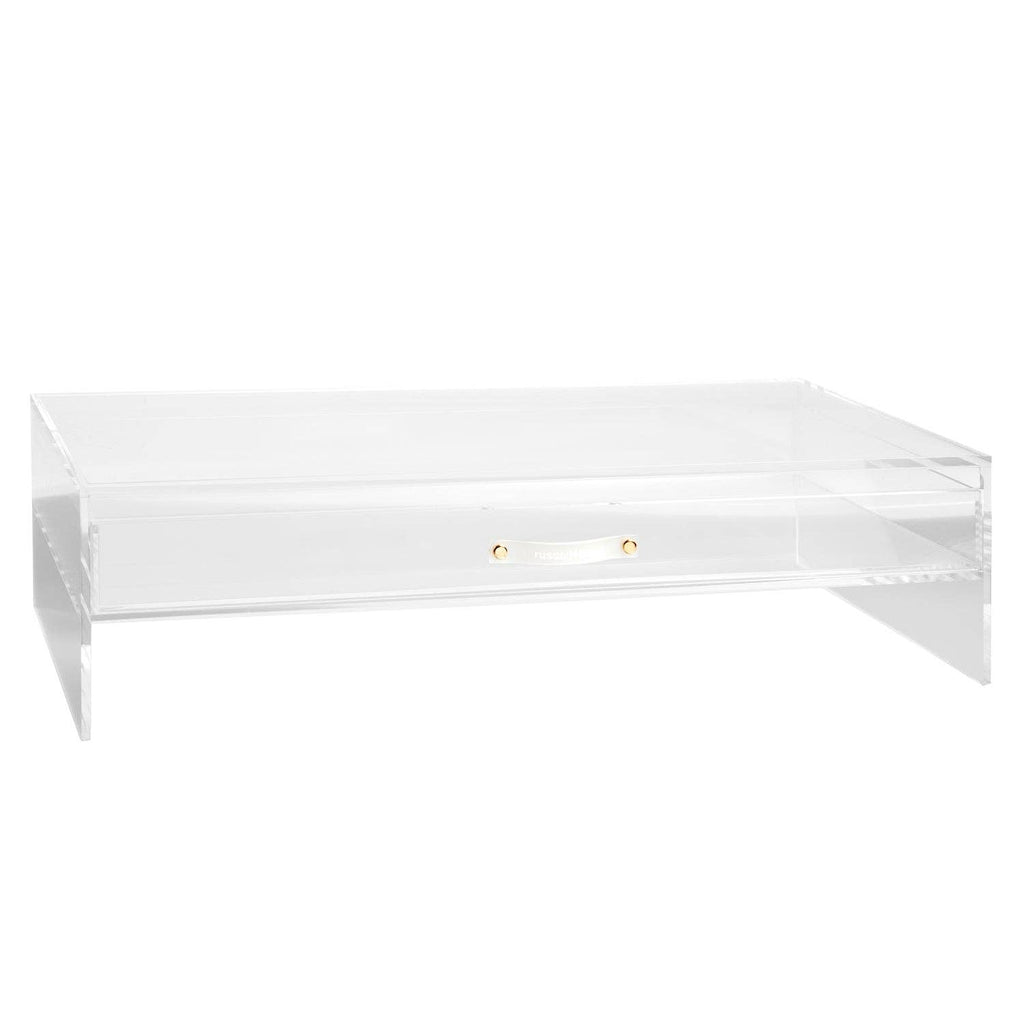 Acrylic Monitor Stand with Drawer