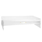Acrylic Monitor Stand with Drawer