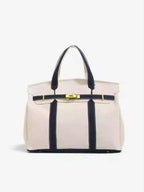 The Weekender Distressed Tote: Solid Navy