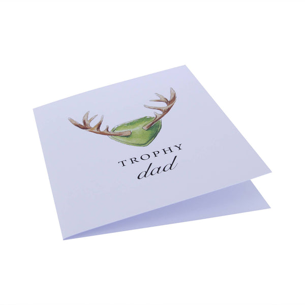 Trophy Dad Fathers Day Greeting Card Deer Hunting Deer Mount